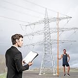 Hochspannungs-Messstab Isolierter Teleskopmessstab, Verstellbarer...