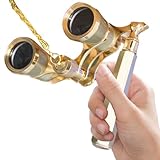 Theaterbrille - 3x25 Vintage Kompaktrahmen, tragbares Fernglas, leichte...