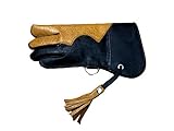 Falknerei-Handschuh, Nubukleder, doppelhautig, 30,5 cm lang, Größe XL