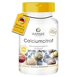 Calciumcitrat - 300mg Calcium pro Tablette - 90 Tabletten - vegan | Warnke...