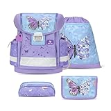 Belmil Classy Schulranzen Set 4 - teilig (403-13/AG/S) (Purple Blue...