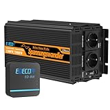 EDECOA 12V 230V Wechselrichter 1500W/3000W, 12V zu 230V Reine Sinuswelle...