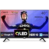 CHIQ TV 40 Zoll QLED Google TV, HDR10, WLAN, Google Play, Rahmenloses...