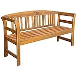 AJJHUUKI Outdoor Sitzgelegenheit Outdoor Sitzbänke Gartenbank 157cm...