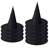 Feelava 10er Pack Hexenhut Schwarz Halloween Party Hüte Kostüm Zubehör...