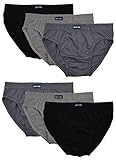 MioRalini 6 Herren Sport Slip ohne Eingriff, Artikel: 6 Stück Set04,...