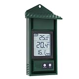 Digitales Max-Min-Thermometer – Überwachen Sie Max- und Min-Temperaturen...
