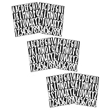 DIKACA 6 Bögen Pvc Briefkasten Buchstabenaufkleber Selbstklebend 2 Zoll...