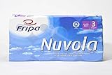 Fripa Nuvola Toilettenpapier 8 x 250 Blatt, 3lagig, 100% Recycling, Blauer...