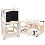 labebe lernturm klappbar für Kinder, Montessori Learning Tower, 2 in 1...