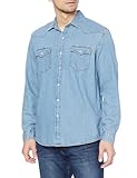 Amazon Essentials Herren Langärmeliges Jeanshemd, Normale Passform,...