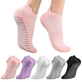 Utensilsto 5 Paar Stoppersocken Damen Yoga Socken 37-40 Antirutschsocken...