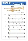 QMG Trompeten-Grifftabelle mit farbcodierten Noten, Trompetentechnik...