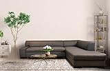 Quattro Meble Echtleder Ecksofa London I 285 x 220 Sofa Couch mit...