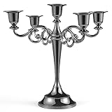 URHELP Kerzenständer Set 5-Armiger Kerzenhalter 27cm Höhe Stabkerze...