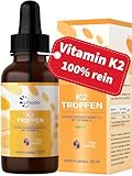 Vihado Vitamin K2 Tropfen hochdosiert, Premium: MK-7 99,7% All-Trans...