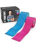 TRUETAPE 2er-Pack Kinesiotapes Rollen Blau & Pink - Lange Haltbarkeit &...