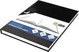 Skizzenbuch Kangaro A5 blanko mit schwarzem Hardcover, 80 Blatt 100g weiß...