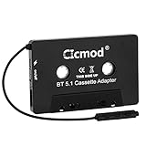 CICMOD Kassetten Adapter BT 5.1 Kfz Kassettenadapter mit eingebautem...