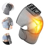 Knie Massagegerät mit Wärme und Vibration, 3 in 1 Kabellose Beheizte...