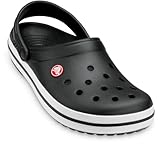 Crocs Unisex Crocband Clog, Schwarz, 11 Damen/9 Herren, Schwarz, 42/43 EU