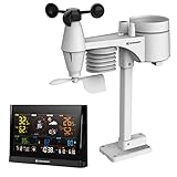 Bresser WLAN Comfort Wetterstation mit 7-in-1 Profi-Sensor und modernem...