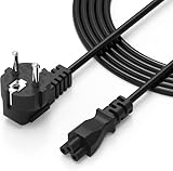 Netzkabel 3 Polig C5 Stromkabel Kleeblatt Stecker Laptop Netzteilkabel...