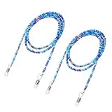 Ipetboom 2 Stück Brillenband aus Acrylperlen Rutschfestes Brillen...