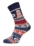 Ein Paar Leuchtturm Anker Socken aus Baumwolle kuschelig weich mit 90%...