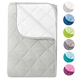 wometo Microfaser Sommer Steppbett Wende-Design 135x200 oekoTex – weiß...