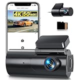 GKU Dashcam Auto Vorne Hinten 4K+1080P, 5GHz WiFi Dash Cam mit 64GB SD...