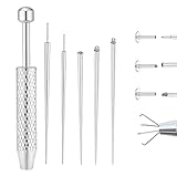 AstraGlam 6 Stück Piercing Zange Set, 16G 18G Piercing Kugel Aufdreher,...