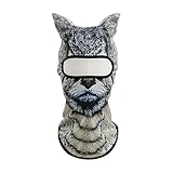 3D Katze Sturmhaube Gesichtsmaske Vollständige Abdeckung mit Ohren 3D Tier...