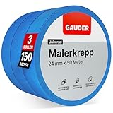 GAUDER Malerkrepp für präzise Farbkanten - Profi-Kreppband für...