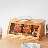 YOUDENOVA Brotkasten Bambus Eco Brotbox Brotkorb Aufbewahrungsbox Küche...