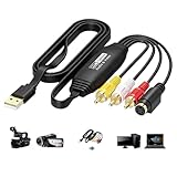 HOSPAOP VHS to Digital Converter USB 2.0 – Video Capture Karte 1080P für...