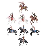 TOYANDONA 8 Stück Indianer Figuren Spielset, Indianer Actionfigur mit...