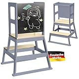 Baby Vivo Lernturm aus Holz - Tower Küche Kindermöbel Learning Tower -...