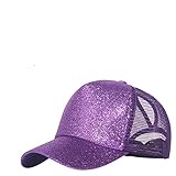 MOGSA Baseballkappe Mode Baseball Caps Frauen Mädchen Pferdeschwanz Kappe...