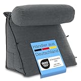 ELONEO Rückenkissen Bett/Sofa mit Abnehmbarer Nackenrolle und...