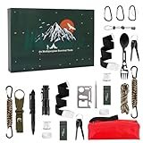 Genérico Adventskalender Survival Kit für Männer - Weihnachten Countdown...