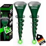 EdenGardens 2er Pack SOLAR MOLE Repeller Maulwurf Vertreiber bestes Mittel...