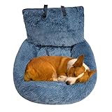 Hunde-Sicherheitsautositz, Hunde-Reisebett für Rücksitz | Abnehmbarer...