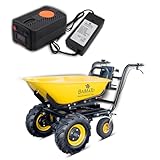 BAMATO Elektrische Schubkarre MTR-300W | Elektroantrieb | 300 kg Traglast |...