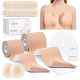 Creamify Klebe BH, Boob Tape Set für Frauen, Brust Tape Hautfarben, Klebe...