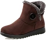 Vunavueya Damen Winterstiefel Warm gefütterte Winterschuhe Schneestiefel...