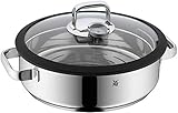 WMF Vitalis Aroma Dampfgarer 28 cm, Bräter rund 5,0l, Glasdeckel mit...