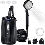 Spopal Campingdusche, [Aktualisierte Version - 10000mAh] Mobile Dusche mit...