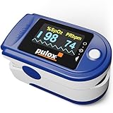 Pulsoximeter PULOX PO-200 Solo in Blau Fingerpulsoximeter für die Messung...