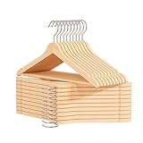 OGIVO Kleiderbügel Holz - 20 Stück - Holzbügel für Ihren Garderobe -...